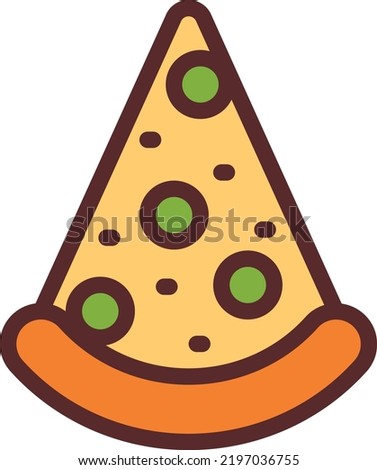 pizza vector on white background. isolated Vector icon
