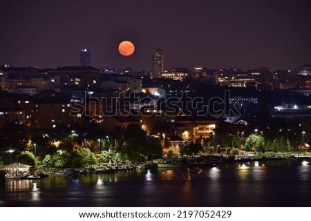 full moon night in istanbul