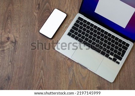 Blank keyboard and trackpad, Blank phone screen and blank keyboard keys