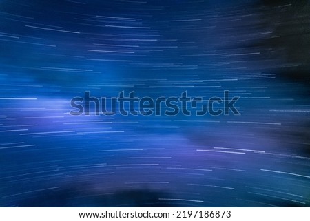 Faster than speed of light, abstract concept background, stars motion Royalty-Free Stock Photo #2197186873