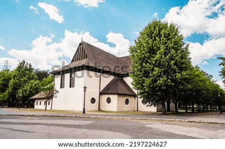 The Church of the Holy Trinity, or the wooden articular church in Kezmarok and lutheran tower. Kezmarok is a town in the Spis region of eastern Slovakia. Unesco