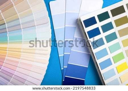 Color samples palette design catalog.