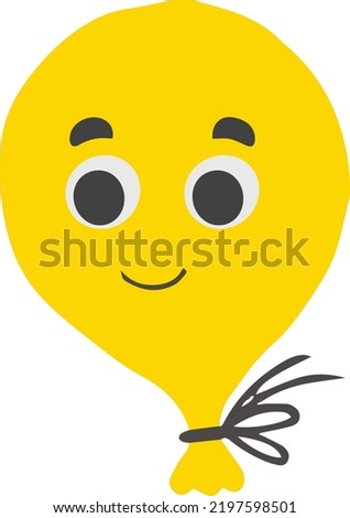 Hand Drawn cute balloon illustration isolated on background