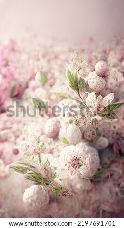 Abstract romantic pink flowers background wallpaper .
