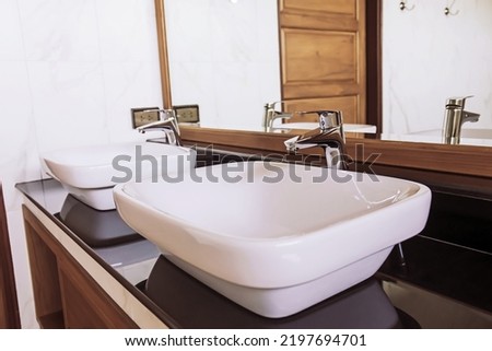 Stainless steel sanitary ware, elegant hand wash basin.