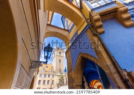 Czechia, Prague Old Town city streets in historic city centre of Old Prague. Royalty-Free Stock Photo #2197785409