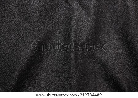 Wavy black leather texture Royalty-Free Stock Photo #219784489