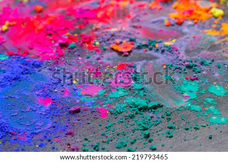 Colorful background made of Indian dyes Royalty-Free Stock Photo #219793465