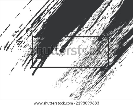 The background image is smeared with black ink spreading out.