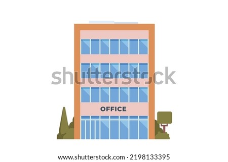 Vector building or office buildings for city illustration