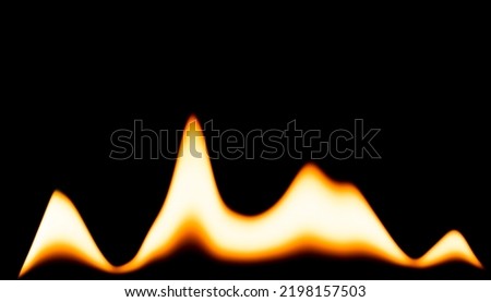 line of fire on a black background