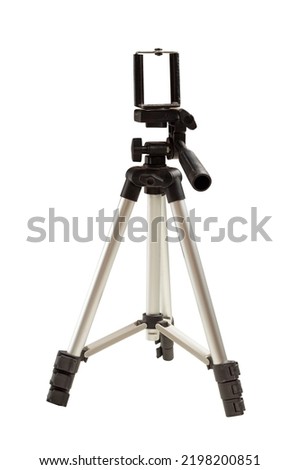Mobile tripod isolated on a white background