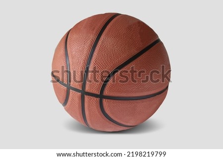 Natural basketball on a light gray background.
