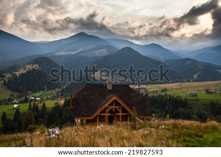 Summer landscape. mountains, Ukraine, landscape. Carpathian, Ukraine