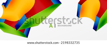 Abstract background - 3d abstract shape. Wallpaper for concept of AI technology, blockchain, communication, 5G, science, business
