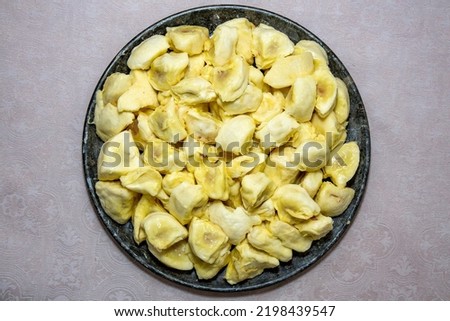 Seeds and hoopoe of cupuaçu (Theobroma grandiflorum). Typical Amazonian tropical Brazilian fruit. Top view Royalty-Free Stock Photo #2198439547