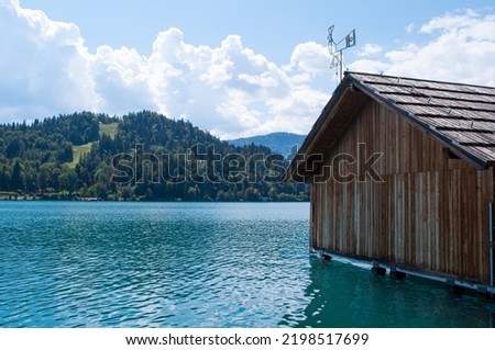 Slovenia, Bled August 2022 - 
Summer time in bled Scenic view of the beautiful mala osojnica in bled slovenia under a sunny day 
Summer time and a lake looks gorgeous
