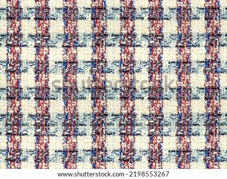 glen check tweed real fabric texture seamless pattern         