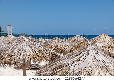 View of Runaway Bay beach (Jamaica). Royalty-Free Stock Photo #2198564277