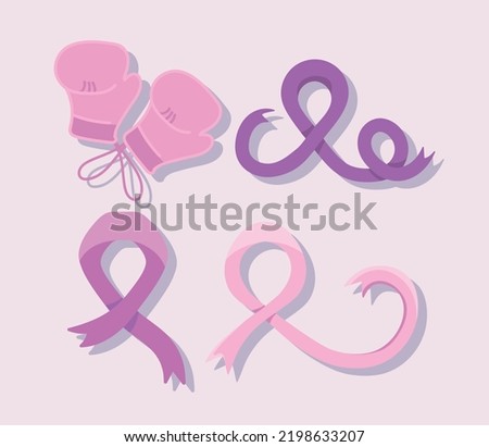 set of breast cancer, image