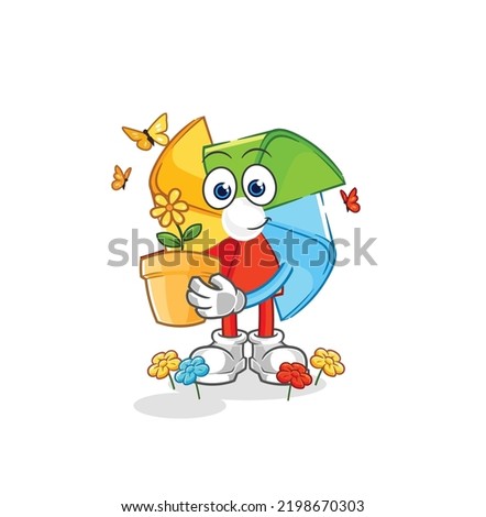 the paper windmill Throw garbage mascot. cartoon vector
