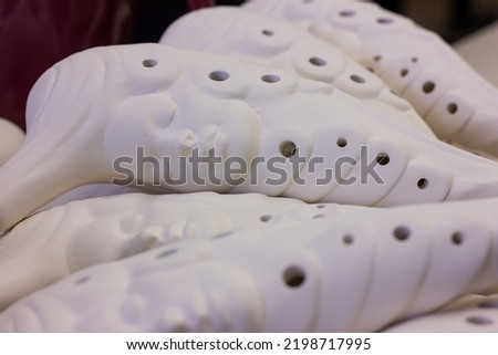 The white ceramic muse ocarina