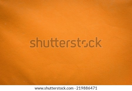 orange old fabric background and texture.