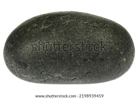 basalt from the Baltic Sea coast in Waabs, Germany isolated on white background Royalty-Free Stock Photo #2198939459