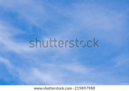 Blue and White Sky Background and Texture