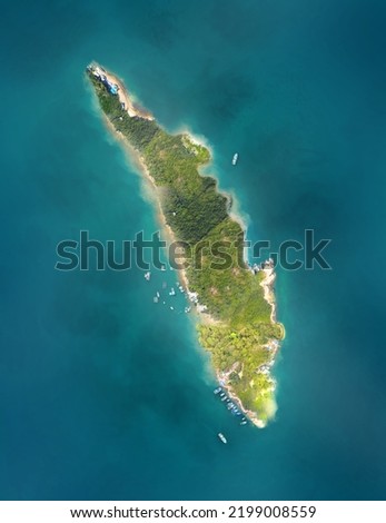 Kerala map aerial top view