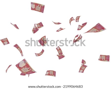 Iraqi Money Rain - 25,000D Royalty-Free Stock Photo #2199064683