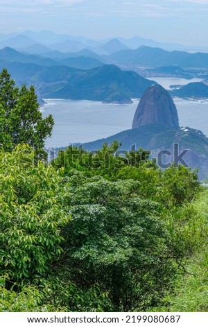 Rio de Janeiro, Brazil. Suggar Loaf and Botafogo beach viewed from Corcovado . High quality photo