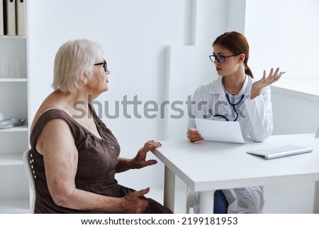 female patient diagnostics health care