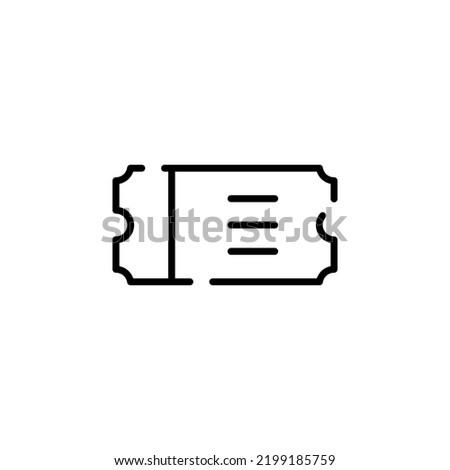Ticket, Pass, Event, Voucher Dotted Line Icon Vector Illustration Logo Template. Suitable For Many Purposes.