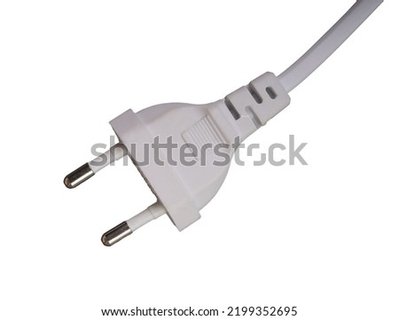 an electric plug on a transparent background