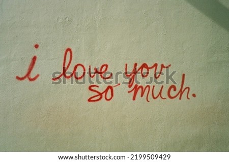 Sign of i love you so much Royalty-Free Stock Photo #2199509429