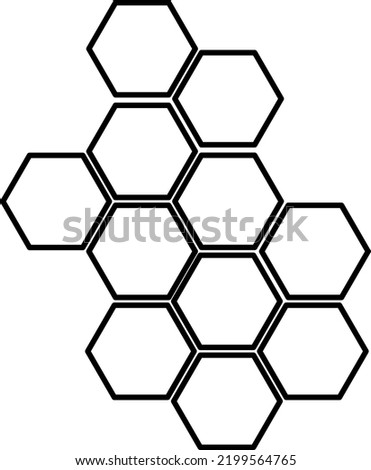 Honeycomb icon vector. Simple design on white background..eps
