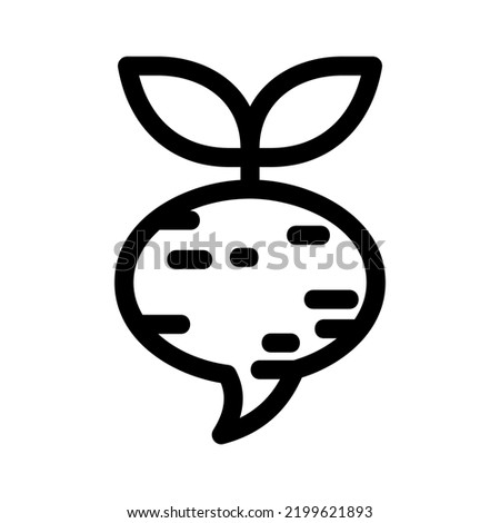turnip icon or logo isolated sign symbol vector illustration - high quality black style vector icons
 Royalty-Free Stock Photo #2199621893