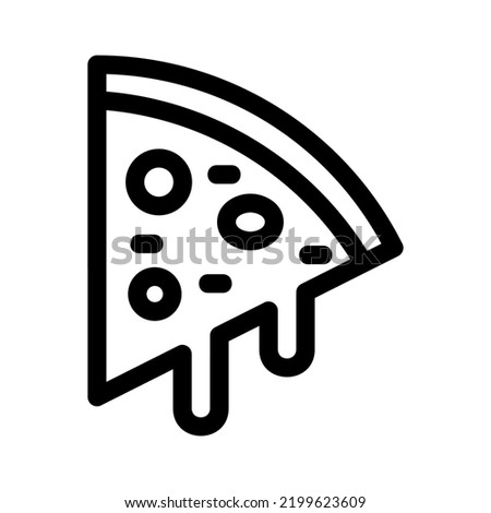 pizza icon or logo isolated sign symbol vector illustration - high quality black style vector icons
