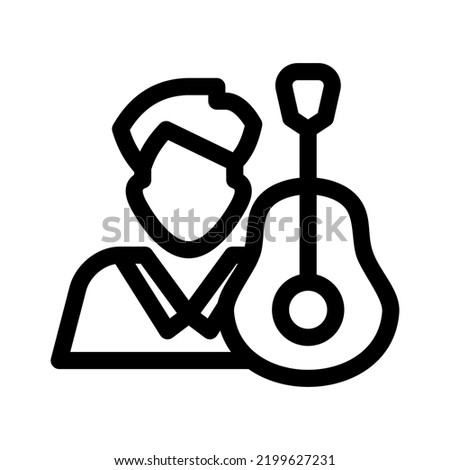 musician icon or logo isolated sign symbol vector illustration - high quality black style vector icons
