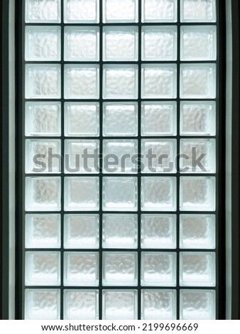 transparent glass block wall texture