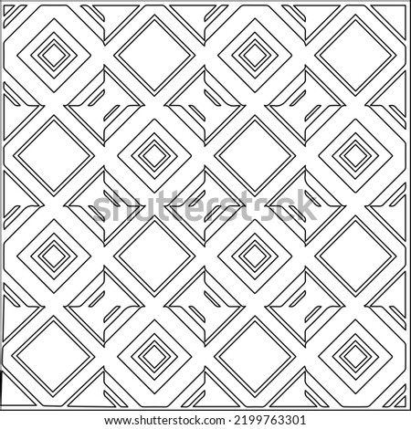 
 Vector pattern with symmetrical elements . Repeating geometric tiles from striped elements.