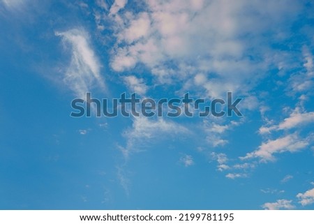 Heavenly Blue skies and cotton puff clouds for backgrounds, chroma keying, background replacement and photo enhancement 