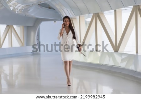 Professional businesswoman. portrait of a woman. Portrait of Businesswoman in white suite.  Smart woman in business  Concept.