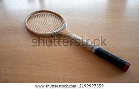 Vintage Retro Wooden Tennis Racket