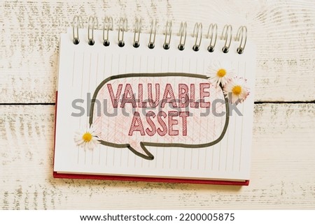 Writing displaying text Valuable AssetYour most valuable asset is your ability or capacity. Word Written on Your most valuable asset is your ability or capacity Royalty-Free Stock Photo #2200005875