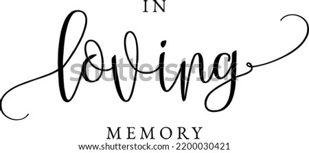 Black In Loving Memory Wedding Memorial Sign Royalty-Free Stock Photo #2200030421