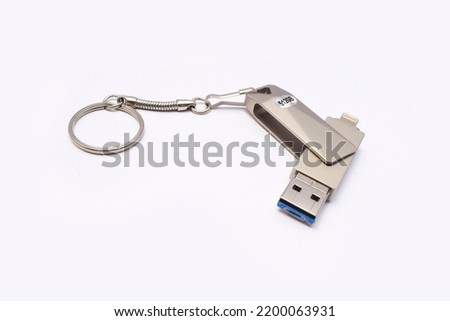3 in 1 USB OTG Flash Drive, generally this object is used to transfer data.