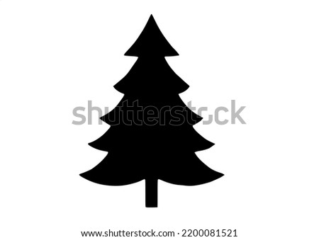 Christmas tree, isolated on white