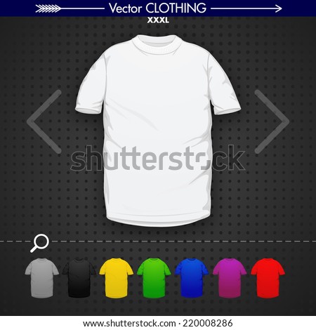 Xxxl T-Shirt (White, Grey, Black, Yellow, Green, Blue, Purple, Red)